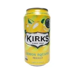 kirks lemon squash can 375ml