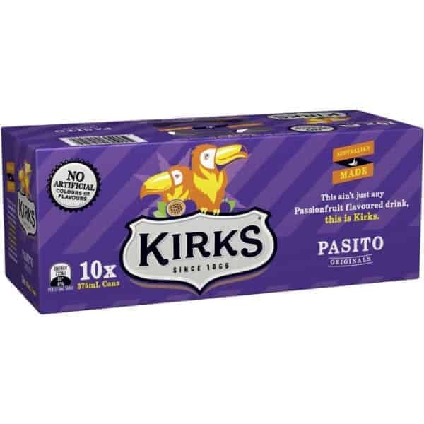 kirks pasito cans 10x375ml pack
