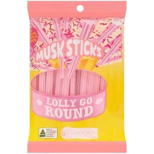 lolly go round musk sticks 320g