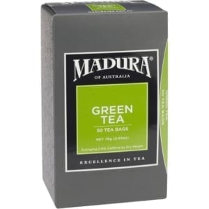 madura green tea bags 50pk 75g