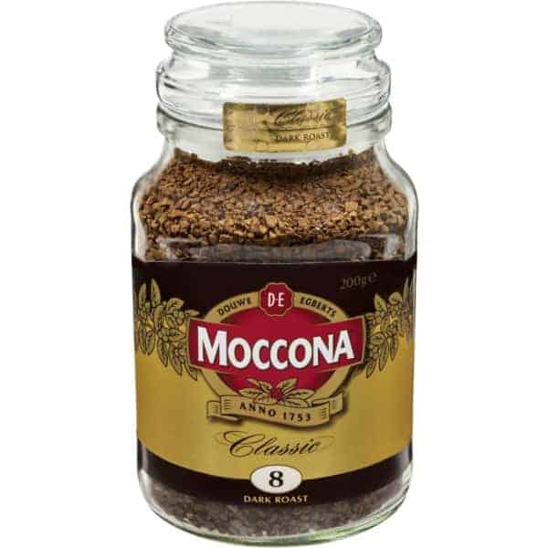 moccona freeze dried instant coffee classic dark roast 200g