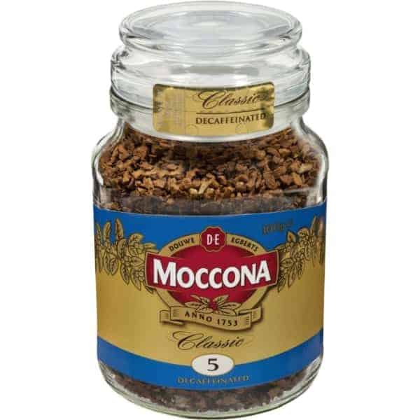 moccona freeze dried instant coffee classic decaffeinated 100g