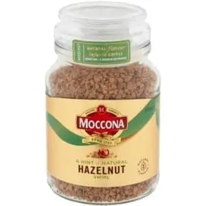 moccona freeze dried instant coffee hazelnut 95g