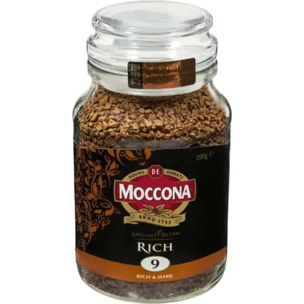 moccona freeze dried instant coffee rich 200g