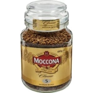 moccona instant coffee classic medium roast 100g