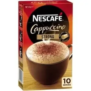 nescafe coffee sachets strong cappucino 10 pack