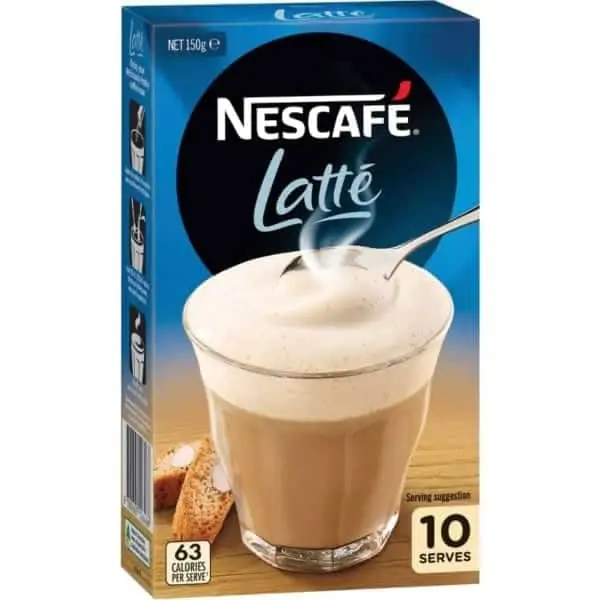 nescafe latte 10 pack