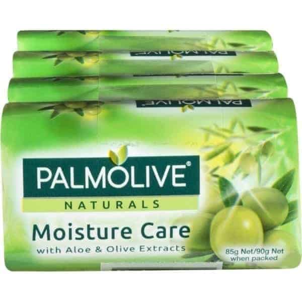 palmolive naturals moisture care aloe olive extracts bar soap 90g x4 pack