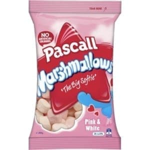 pascall marshmallows pink white 280g
