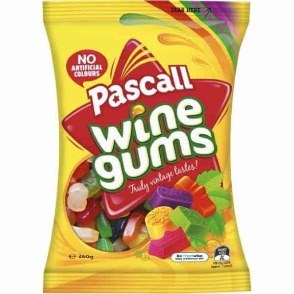 pascall wine gums 260g