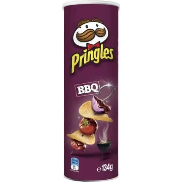 pringles chips bbq flavour 134g