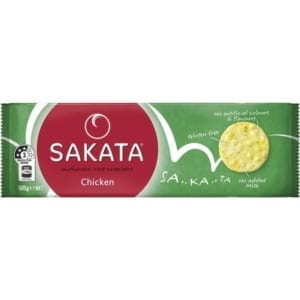 sakata chicken rice crackers