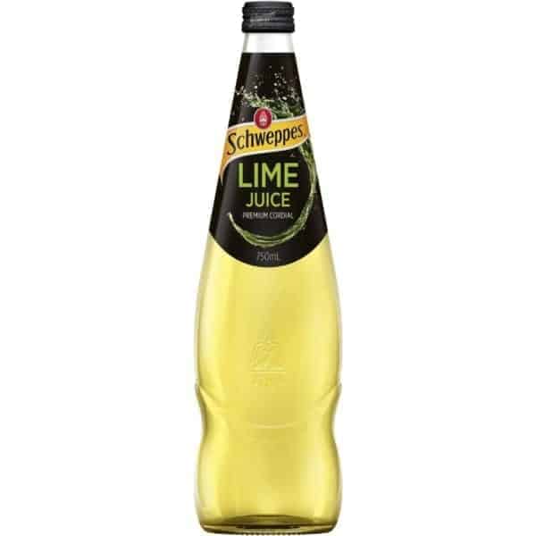 schweppes lime juice cordial 750ml