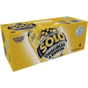 schweppes solo lemon cans 10x375ml pack