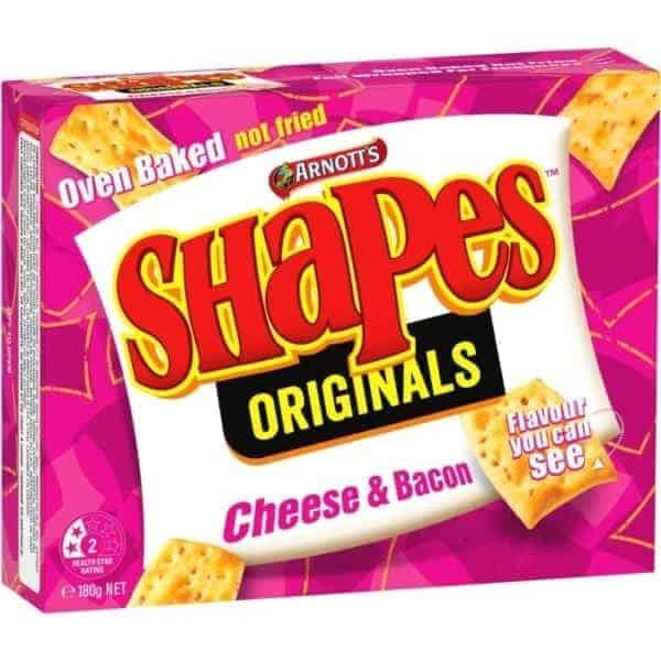 shapes cheese bacon original flavour