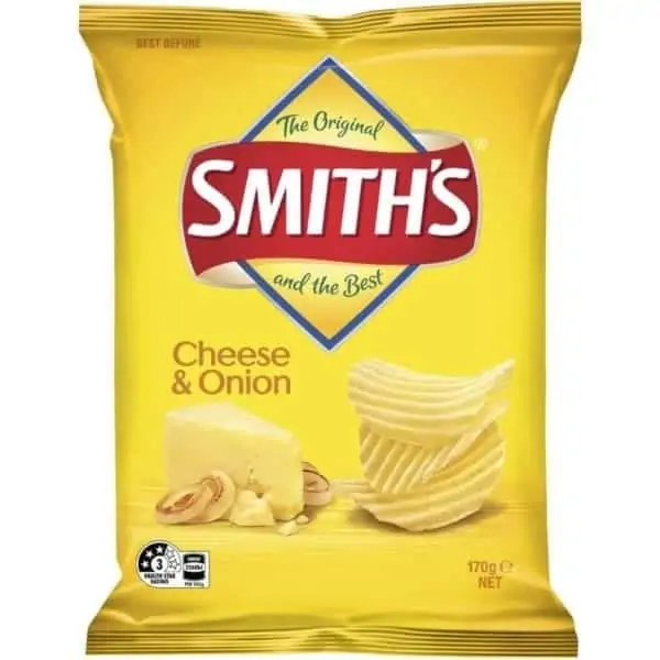 smiths crinkle cut cheese onion 170g