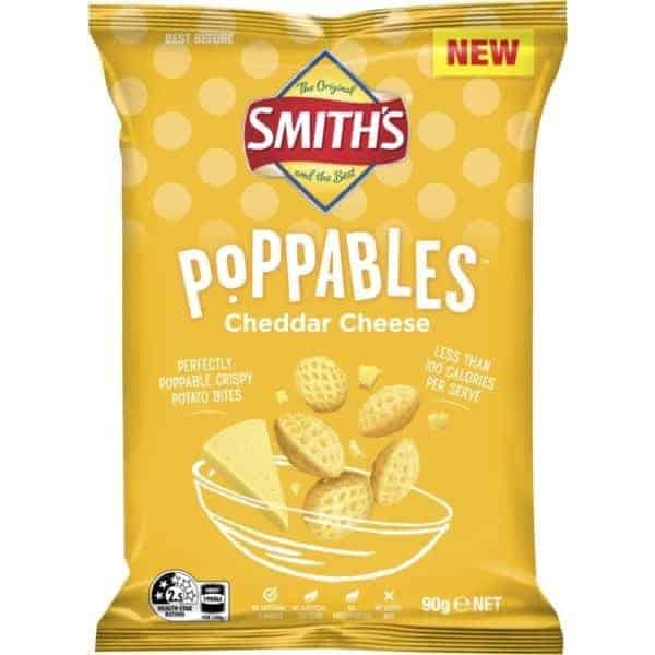 smiths poppables cheddar cheese 90g