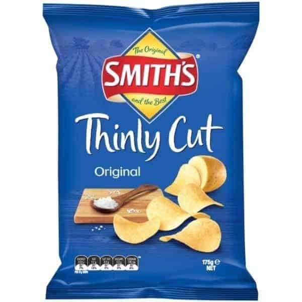 smiths thinly cut chips original 175g