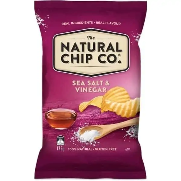 the natural chip co sea salt vinegar 175g