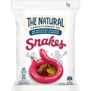 the natural confectionery co snakes 260g