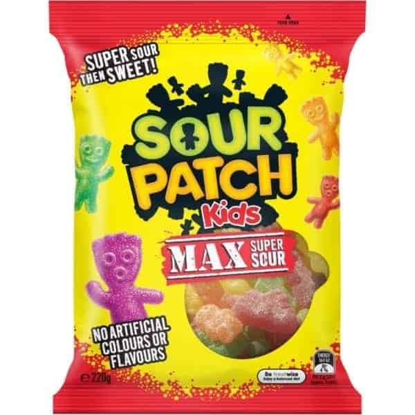 the natural confectionery co sour patch max super sour 220g