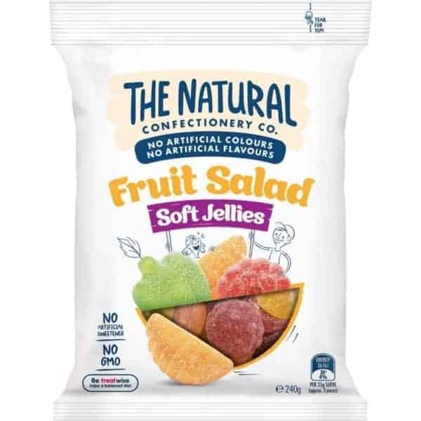 the natural confectionery fruit salad soft jellies 240g
