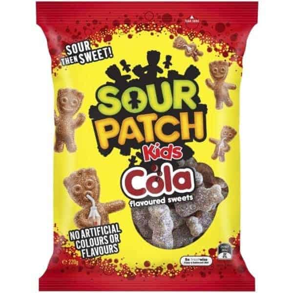 the natural confectionery sour patch kids cola 220g