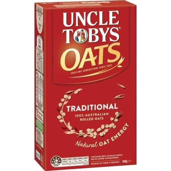 uncle tobys tradtional porridge oats 500g