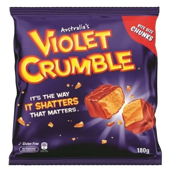 violet crumble bites 180g