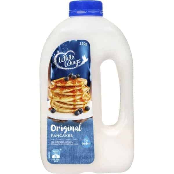 white wings cafe creations original shaker pancakes 350g