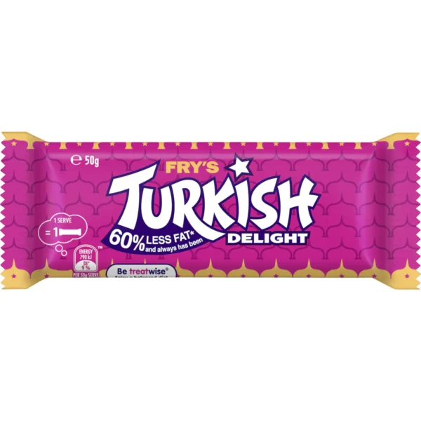 Bulk Turkish Delight Bar 50g ($2.50 each x 12 units)