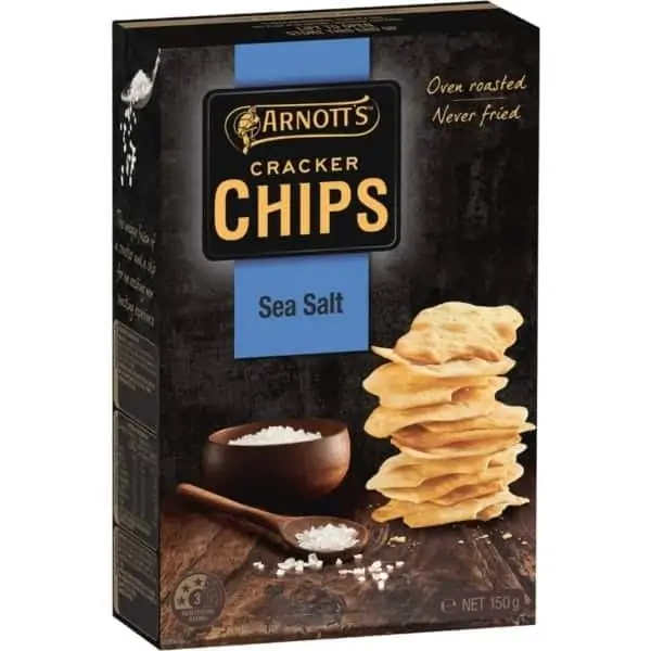 arnotts cracker chips sea salt 150g