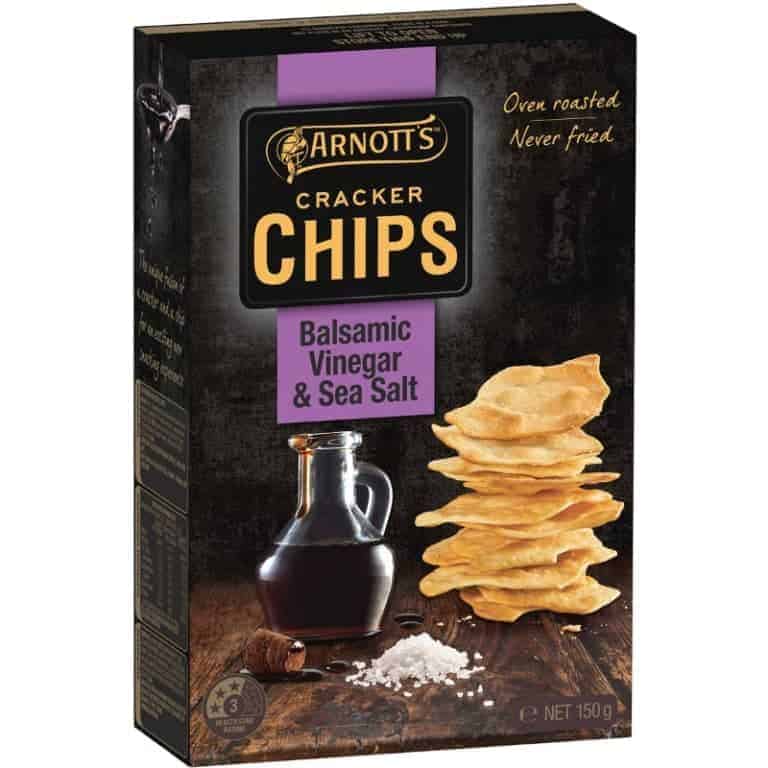 Buy Arnotts Cracker Chips Sea Salt & Balsamic Vinegar 150g Online