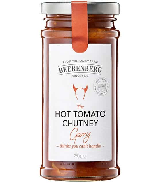 beerenberg hot tomato chutney 260g
