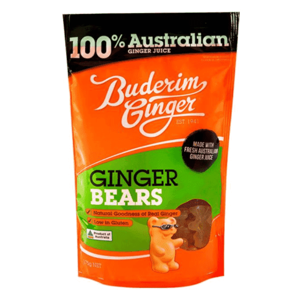 buderim ginger bears 175g