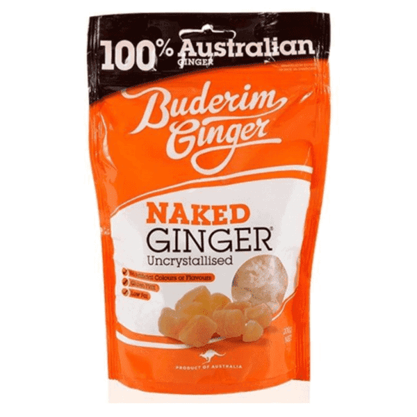 buderim naked ginger 200g