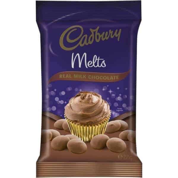 cadbury baking milk chocolate melts 225g
