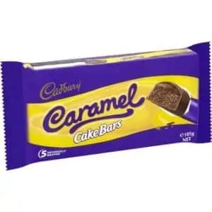 cadbury caramel cake bars 5 pack