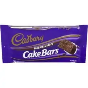 cadbury chocolate cake bars 5 pack