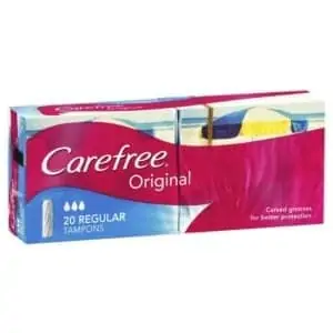 carefree regular flexia tampons 16 pack