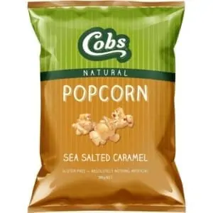 cobs popcorn sea salted caramel gluten free 100g
