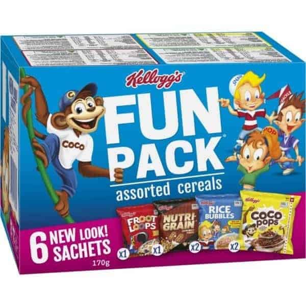 kelloggs fun breakfast cereals assorted 6 pack