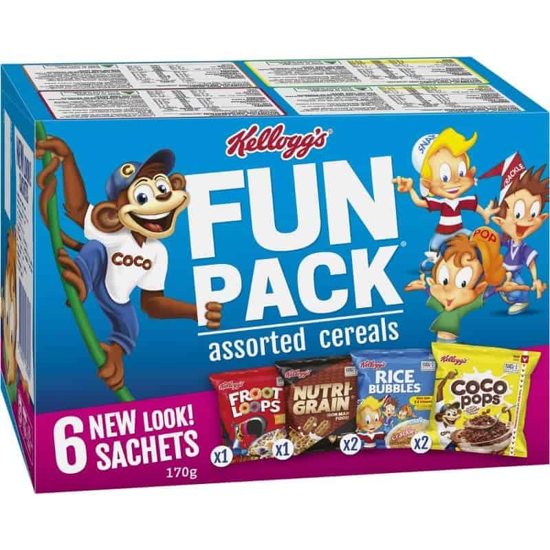 Buy Kelloggs Fun Breakfast Cereals Assorted 6 pack Online | Worldwide Delivery | Australian Food Shop