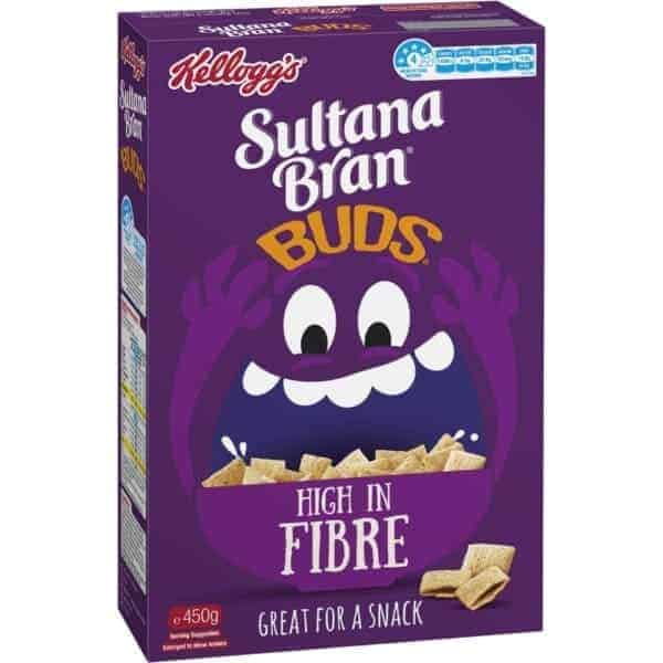 kelloggs sultana bran buds fibre breakfast cereal 450g