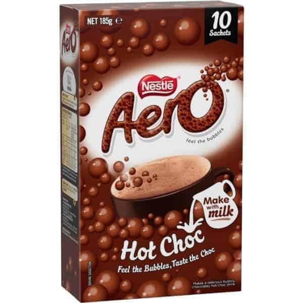 nestle aero hot chocolate