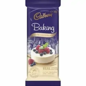cadbury baking white chocolate 180g