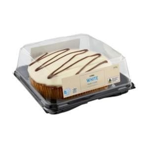 coles white mud cake