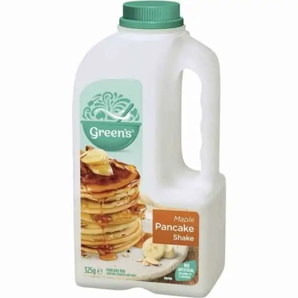 greens maple syrup pancake shake 325g