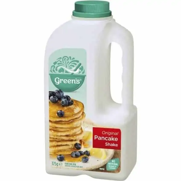 greens pancake mix original shake 375g