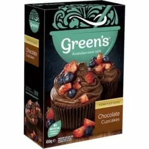 greens temptations chocolate cupcake mix 450g